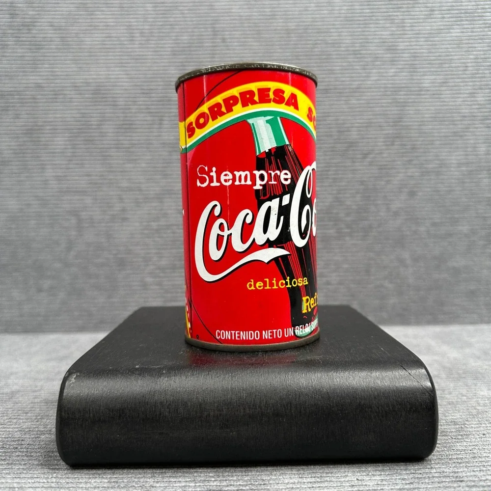 Vintage Coca-Cola Sorpresa‎ Watch Tin Spanish Siempre Coca-Cola Red Collectible